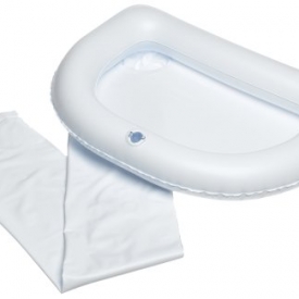 Ableware Inflatable Crescent Shaped Shampoo Basin