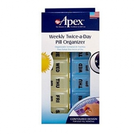 Apex Twice-A-Day Weekly Pill Organizer