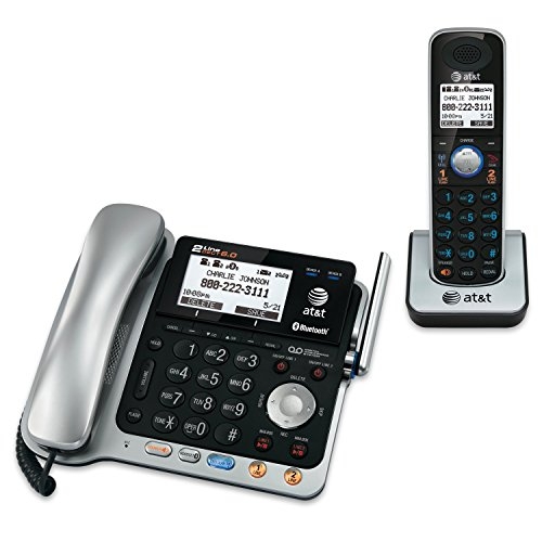 AT&T TL86109 DECT 6.0 2-Line Expandable Corded/Cordless Phone