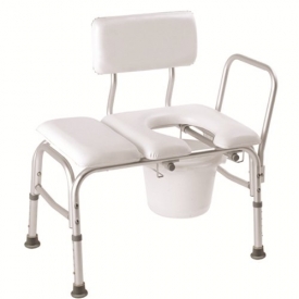 Carex Padded Tub Transfer Bench with Commode