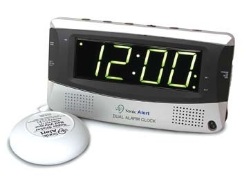 Sonic Alert SBD375SS Dual Alarm Clock with Bed Shaker