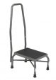 Bariatric Footstool with Handrail and Non Skid Rubber Platform