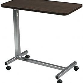 Drive Medical Non Tilt Top Overbed Table, Chrome