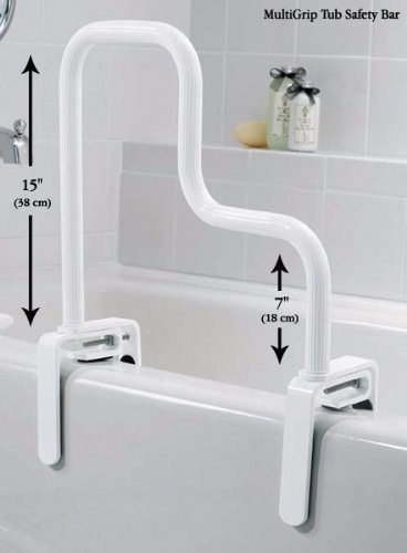 Moen Multi-grip Bathtub Safety Bar, White