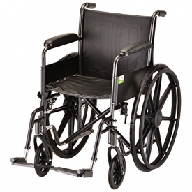 Nova Steel Wheelchair with Fixed Arms and Footrests
