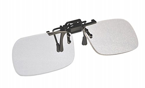 Small Clear Clip-on Flip-up Magnifying Reading Glasses