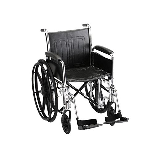 Nova Steel Wheelchair with Detachable Full Arms & Footrests