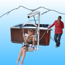 Super Power EZ Pool Lift w/ 4 point Concrete Anchor System