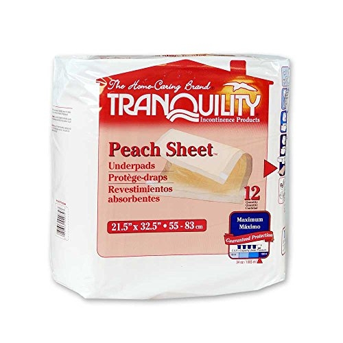 Tranquility Peach Sheet Underpad